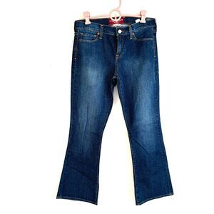 NWT Lucky Brand Sofia Boot Cut Solid Wash Blue Jeans Size 8 / 29 Ankle 30”
